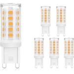 ZMH - 5 pièces Ampoule G9 Led - Blanc chaud 3000K, Ampoule G9 led 220V, Ampoule G9 3W remplacement 28W 30W 40W halogène, Ampoule G9 culot, Petite amp