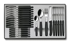 Victorinox Table Set "Swiss Classic" with Steak Knives, Stainless Steel, Black, 30 x 5 x 5 cm