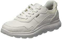 Geox Femme D Spherica D Sneakers, White, 36 EU