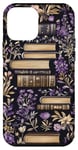 Coque pour iPhone 12 mini Noir minimaliste ethnique gothique sombre Academia Books Design