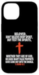 Coque pour iPhone 14 1 Jean 4:1 Écriture des versets de la Bible