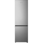 Fridgemaster MC55265ES 55cm Freestanding 269 litre 70/30 Fridge Freezer - LED Lighting- 4 Star Freezer Rating -Silver - E Rated, H180 x W55 x D55.8 (cm)