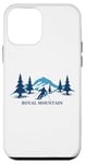 Coque pour iPhone 12 mini Royal Mountain New York Ski Resort Ski Skieur