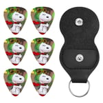 Snoopy Kit d'accessoires de guitare avec porte-clés en cuir pour guitare électrique, basse, ukulélé