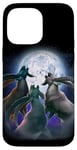 iPhone 14 Pro Max 3 Ibex Howling At The Moon Funny Ibex Wild Goat Animal Lover Case