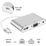 Lightning – Adaptateur AV numérique, HDMI et VGA & Audio Adaptateur iphone ipad