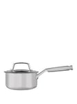 Ninja Zerostick 16Cm Saucepan With Lid - Stainless Steel C60216Uk