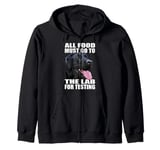 Funny Labrador Retriever The Lab Food Black Lab Mom Dad Zip Hoodie