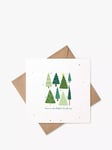 Little Green Paper Shop Wonderful Christmas Trees Christmas Card