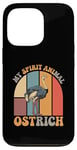 Coque pour iPhone 13 Pro Citation drôle d'autruche est mon esprit animal citations drôles d'autruche