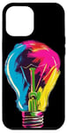 Coque pour iPhone 12 Pro Max Ampoule multicolore pour garçons et filles