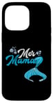 Coque pour iPhone 14 Pro Max Mer Mama Fête des Mères Sirènes Mère