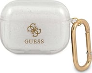 Guess Guapucg4gt Airpods Pro Fodral Transparent Glitter