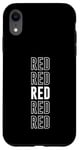 Coque pour iPhone XR Rouge