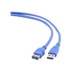 Rallonge USB 3.0 A M / F - Bleu - 3 m