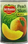 Peach Slices in Juice, 415g - Pack of 12, Sweet & Juicy Fruit Cans