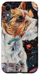 iPhone XR Irish Red And White Terrier Dog Astronomy Planets Space Case