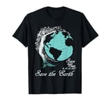 Save the Sea Ocean Vintage Mermaid Earth Day Souvenir T-Shirt