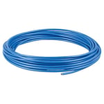 as - Schwabe Connection Cable 5 m - Cable H07V-K 1.5 mm² - Fine Stranded Copper Conductor with Plastic Insulation - For Wiring Sockets and Lights - Blue - Made in EU I 30040