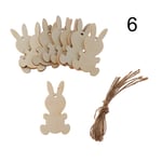 10pcs Easter Eggs Wood Chips Decorations 6