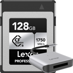 Lexar CFexpress Pro Silver Serie R1750/W1300 128GB - inkl  FOC cardreader/LRW510