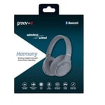 Groov-e  Harmony Wireless Bluetooth Headphones with Active Noise Cancelling Grey