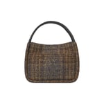 Day Woolen Check Small Shopper, Major Brown