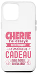 Coque pour iPhone 12 Pro Max Cadeau Original Chérie Saint Valentin Amour Couple Humour