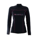 Sharkskin Chillproof Womens Long Sleeve Thermal Rash Top Black Size 6