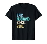 Epic Husband Since 2009 | 15th wedding anniversary 15 years T-Shirt