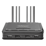 StarTech.com 2-Port Dual-Monitor DisplayPort Cable KVM Switch,