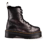 Dr Martens Womens Dr. Ladies Glistening Dr Jadon Distressed Metallic Boots - Black, Size: UK 5 Leather - Size UK 5