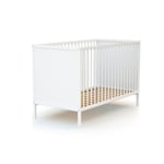 WEBABY Vauvansänky Renard paneeleilla valkoinen 60 x 120 cm