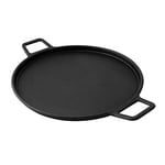 Kenmore Poêle en Fonte | Accessoire de Barbecue | Plaque Ronde de 36 cm | Poêle Grille | Accessoire à Pizza pour Gril à Gaz | Pour Barbecue, Plaque de Cuisson et Four