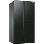 SAMSUNG RH6ACG892DB1EG, side-by-side (stainless steel (dark), food showcase door, AI energy mode, smart conversion, fixed water connection)