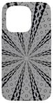 iPhone 15 Pro Star Effect Geometric Symmetrical Pattern Black Cut Out Case