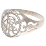 Rangers FC Sterling Silver Crest Ring Large