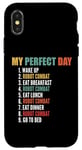 Coque pour iPhone X/XS My Perfect Day Robot Combat amusant