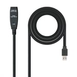 Skarvsladd USB TooQ 10.01.0311 Svart 5 m