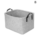 Felt Laundry Bag Toy Book Storage Basket Closet Hamper Box 2020 B Light Grey 37*27*23cm7*27*23