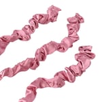 (Pink)Heatless Hair Curler With Scrunchie Heatless Curling Rod Headband