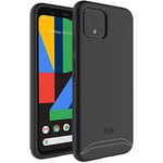 TUDIA Dual Layer Fit Compatible avec Coque Google Pixel 4, [Merge] Robuste Double Protection Antichoc Slim Coque Housse Etui pour Google Pixel 4 (Noir Mat)