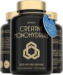 Creatine Monohydrate 3000mg Capsules - 120 Capsules - Micronised Gym Supplement