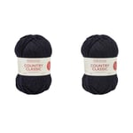 Sirdar Country Classic DK Double Knitting, Navy (852), 50g (Pack of 2)