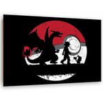 Feeby - Tableau bois Pokemon Hakuna Matata - 60 x 40 cm - Rouge