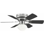 Ventilateur de plafond silencieux interrupteur à tirette lumière refroidisseur ventilateur ventilateur lampe 3-étage réversible aile anthracite blanc