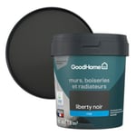 Peinture résistante murs, boiseries et métal GoodHome noir Liberty mat 0,75L