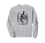 As Above So Below Witch Snake Spell Moon Feminist Sweatshirt