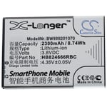 Batterie pour Huawei 505HW, 504HW, 502HW, E5577, 501HW 2300mAh 3,8V Li-ion