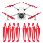 Master Airscrew - DJI Mini 3 Stealth Upgrade Propellers - Propeller till DJI Mini 3 - Röd - Kit 4-Pack